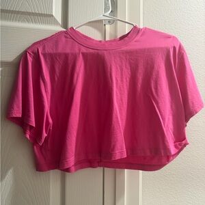 lululemon athletica Vibrant Pink Crop Top